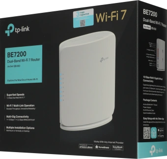 Роутер беспроводной TP-Link Archer BE450 BE7200 100/1000/2500/10000BASE-T белый - купить недорого с доставкой в интернет-магазине