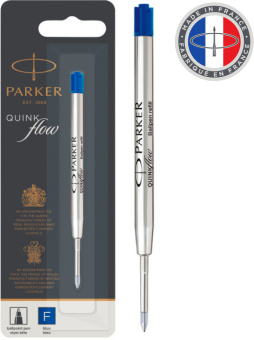 Стержень шариковый Parker QuinkFlow Z08 (CW1950368) F 0.8мм синие чернила блистер - купить недорого с доставкой в интернет-магазине