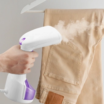 Отпариватель ручной Kitfort КТ-9206 1200Вт белый/фиолетовый - купить недорого с доставкой в интернет-магазине