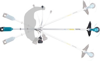 Триммер электрический Makita DUR190UZX3 аккум. неразбор.штан. реж.эл.:леска - купить недорого с доставкой в интернет-магазине