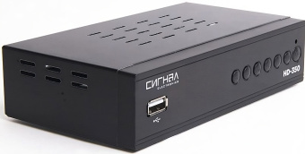 Ресивер DVB-T2 Сигнал HD-350 черный - купить недорого с доставкой в интернет-магазине