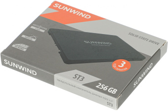 Накопитель SSD SunWind SATA-III 256GB SWSSD256GS2T ST3 2.5" - купить недорого с доставкой в интернет-магазине