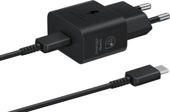 Сетевое зар./устр. Samsung 25W 3A (PD) USB Type-C черный (EP-T2510XBEGEU) - купить недорого с доставкой в интернет-магазине
