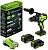 Дрель-шуруповерт Greenworks GD24DD140 аккум. патрон:быстрозажимной (3707607CUD)