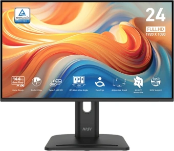 Монитор MSI 23.8" Pro MP245PHG E14 черный IPS LED 16:9 HDMI M/M HAS Piv 300cd 178гр/178гр 1920x1080 144Hz DP FHD USB 5.55кг - купить недорого с доставкой в интернет-магазине