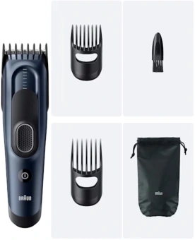 Машинка для стрижки Braun HC5550 черный (насадок в компл:2шт) - купить недорого с доставкой в интернет-магазине