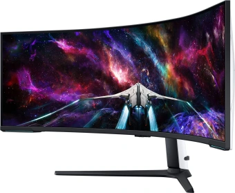Монитор Samsung 57" Odyssey Neo G9 S57CG952NI черный VA LED 32:9 HDMI полуматовая HAS Piv 2500:1 420cd 178гр/178гр 7680x2160 240Hz FreeSync Premium Pro DP Dual UHD USB 19кг - купить недорого с доставкой в интернет-магазине