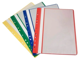 Папка-скоросшиватель Бюрократ -PS10BLUE A4 10 вкладышей боков.перф. пластик синий 0.12/0.16 - купить недорого с доставкой в интернет-магазине