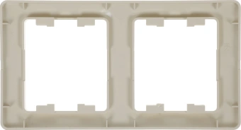 Рамка Schneider Electric Glossa GSL000206 накладная 2x вертикальный монтаж пластик бежевый - купить недорого с доставкой в интернет-магазине