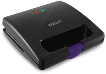 Вафельница Kitfort КТ-3611 800Вт черный/фиолетовый - купить недорого с доставкой в интернет-магазине