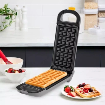 Вафельница Kitfort КТ-1691 700Вт серый/серый - купить недорого с доставкой в интернет-магазине