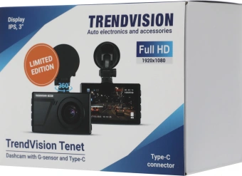 Видеорегистратор TrendVision Space TENET черный 1080x1920 1080p 150гр. - купить недорого с доставкой в интернет-магазине
