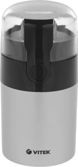 Кофемолка Vitek VT-1540 SR 120Вт сист.помол.:ротац.нож вместим.:40гр серебристый - купить недорого с доставкой в интернет-магазине