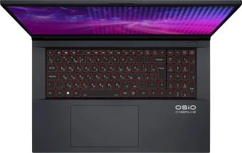 Ноутбук Osio CyberLine C170i-002 Core i5 12600H 16Gb SSD512Gb NVIDIA GeForce RTX4050 6Gb 17.3" IPS FHD (1920x1080) без ОС dk.grey WiFi BT Cam 3410mAh - купить недорого с доставкой в интернет-магазине