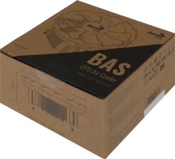 Устройство охлаждения(кулер) Aerocool BAS Soc-1151/1200 черный 3-pin 24dB Al 100W 422gr Ret - купить недорого с доставкой в интернет-магазине