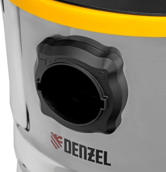 Строительный пылесос Denzel RVC30 1400Вт (уборка: сухая/сбор воды/выдув) серебристый - купить недорого с доставкой в интернет-магазине