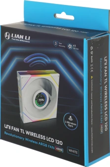 Вентилятор для корпуса Lian-Li Uni Fan TL Wireless LCD 120 LCD ARGB 120х124x28 белый 4-pin 27дБ (G99.12TLLCD1W1W.R0) Ret - купить недорого с доставкой в интернет-магазине