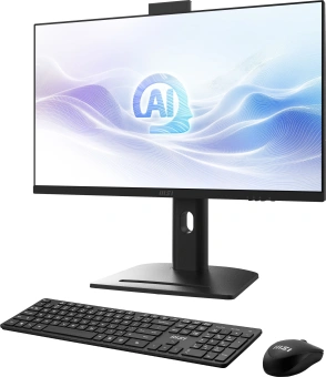 Моноблок MSI Modern AM273QP AI 1UM-440XRU 27" WQHD Core Ultra 5 125U (1.3) 16Gb SSD512Gb Arc graphics CR без ОС 2.5xGbitEth WiFi BT 150W клавиатура мышь Cam черный 2560x1440 - купить недорого с доставкой в интернет-магазине