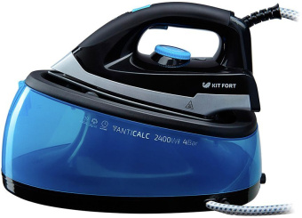 Парогенератор Kitfort КТ-922 2400Вт черный/синий - купить недорого с доставкой в интернет-магазине