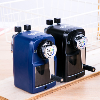 Точилка для карандашей механическая Deli 71156BLACK 1 отверстие металл черный - купить недорого с доставкой в интернет-магазине