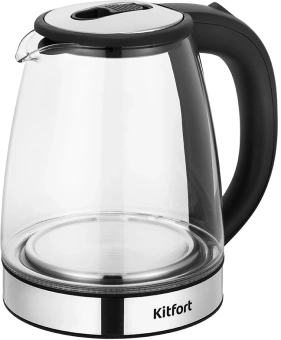 Чайный набор Kitfort КТ-6737 2л. 1530Вт черный/нержавеющая сталь корпус: Металл/стекло/пластик - купить недорого с доставкой в интернет-магазине