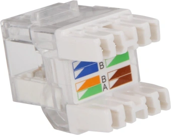 Модуль Lanmaster LAN-OKI45U5E/180 информ. KeystoneRJ45 кат.5E UTP бел. - купить недорого с доставкой в интернет-магазине