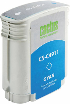 Картридж струйный Cactus CS-C4911 №82 голубой (72мл) для HP DJ 500/800C - купить недорого с доставкой в интернет-магазине
