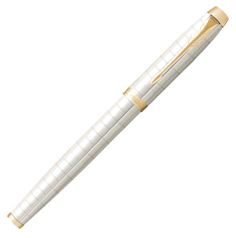 Ручка перьев. Parker IM Premium F318 (CW2143649) Pearl GT F сталь нержавеющая подар.кор. кругл. 1 ручка/Подарочный футляр - купить недорого с доставкой в интернет-магазине