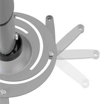 Кронштейн для проектора Cactus CS-VM-PR05M-AL серебристый макс.24кг потолочный поворот и наклон - купить недорого с доставкой в интернет-магазине