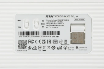 Клавиатура MSI GK600 механическая белый/фиолетовый USB беспроводная BT/Radio Multimedia for gamer LED (S11-43RUQ01-HH9) кабель 1.8м - купить недорого с доставкой в интернет-магазине