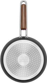 Сковорода Rondell Fjord RDA-1796 круглая 28см покрытие: Xylan Plus ручка несъемная (без крышки) черный - купить недорого с доставкой в интернет-магазине