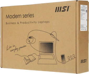 Ноутбук MSI Modern 14 C12M-240XRU Core i5 1235U 8Gb SSD512Gb Intel Iris Xe graphics 14" IPS FHD (1920x1080) FreeDOS silver WiFi BT Cam (9S7-14J111-240) - купить недорого с доставкой в интернет-магазине