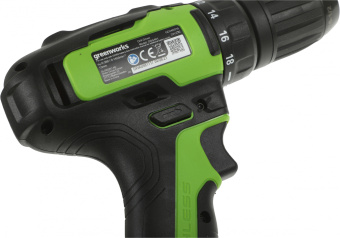 Дрель-шуруповерт Greenworks GD24DD35 аккум. патрон:быстрозажимной (3704007) - купить недорого с доставкой в интернет-магазине