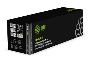 Картридж лазерный Cactus CS-C729BK 729 BK черный (1200стр.) для Canon i-SENSYS LBP-7010C/ LBP-7018C - купить недорого с доставкой в интернет-магазине