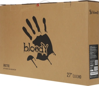 Монитор Bloody 27" MN270Q черный IPS LED 1ms 16:9 HDMI M/M матовая 300cd 178гр/178гр 2560x1440 200Hz G-Sync DP 2K 3.95кг - купить недорого с доставкой в интернет-магазине