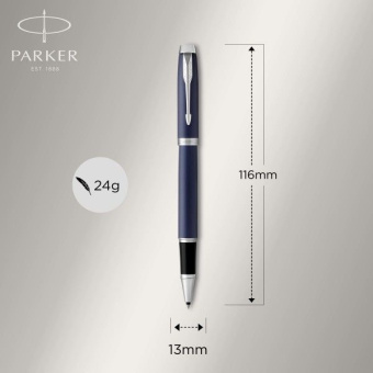 Ручка роллер Parker IM Core T321 (1931661) Matte Blue CT F черн. черн. подар.кор. - купить недорого с доставкой в интернет-магазине