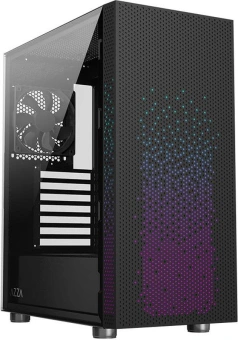Корпус Azza Celesta F черный без БП ATX 5x120mm 5x140mm 2xUSB2.0 1xUSB3.0 audio bott PSU - купить недорого с доставкой в интернет-магазине