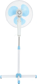 Вентилятор напольный Scarlett SC-SF111B29 45Вт скоростей:3 белый/голубой - купить недорого с доставкой в интернет-магазине