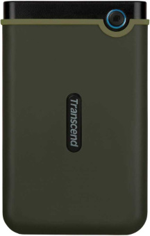 Жесткий диск Transcend USB3.0 1TB TS1TSJ25M3G StoreJet 25M3 (5400rpm) 2.5" зеленый - купить недорого с доставкой в интернет-магазине