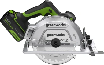 Циркулярная пила (дисковая) Greenworks GD24CS (ручная) D диска.:185мм (1500907CUB) - купить недорого с доставкой в интернет-магазине
