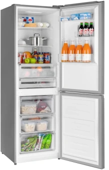 Холодильник Weissgauff WRK 185 Total NoFrost Inverter Inox 2-хкамерн. нержавеющая сталь инвертер - купить недорого с доставкой в интернет-магазине
