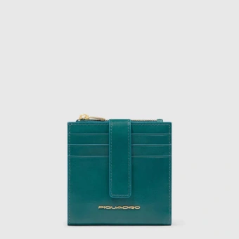 Чехол для кредитных карт Piquadro Blue Square PP6843B2R/OT3 синий петроль натур.кожа - купить недорого с доставкой в интернет-магазине