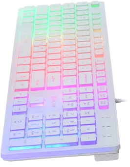 Клавиатура Оклик 550ML белый USB slim Multimedia LED - цена, купить или заказать с доставкой в интернет-магазине Клавиатура Оклик 550ML белый USB slim Multimedia LED - купить недорого с доставкой в интернет-магазине