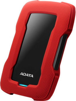 Жесткий диск A-Data USB 3.0 1Tb AHD330-1TU31-CRD HD330 DashDrive Durable 2.5" красный - купить недорого с доставкой в интернет-магазине