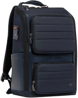 Рюкзак мужской Piquadro Oberon CA7279W150/BLU синий нейлон/натур.кожа - купить недорого с доставкой в интернет-магазине