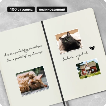 Блокнот Moleskine CLASSIC EXPENDED QP062EXP Large 130х210мм 400стр. нелинованный твердая обложка черный - купить недорого с доставкой в интернет-магазине