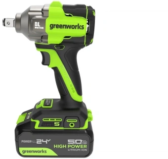 Гайковерт Greenworks IW5500 аккум. патрон:квад.1/2" (3805007CUG) - купить недорого с доставкой в интернет-магазине