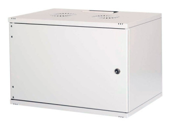 Шкаф коммутационный Lande NetBox Soho (LN-SH09U5460-LG-F0-2) настенный 9U 540x600мм пер.дв.металл задн.дв.стал.лист несъемн.бок.пан. направл.под закл.гайки 80кг серый IP20 сталь - купить недорого с доставкой в интернет-магазине