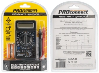 Мультиметр PROconnect M838 DT838 цифровой черный (13-3013) - купить недорого с доставкой в интернет-магазине