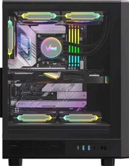 Корпус Formula Mana Dynamic черный без БП ATX 6x120mm 2xUSB3.0 1xUSB3.1 audio bott PSU - купить недорого с доставкой в интернет-магазине
